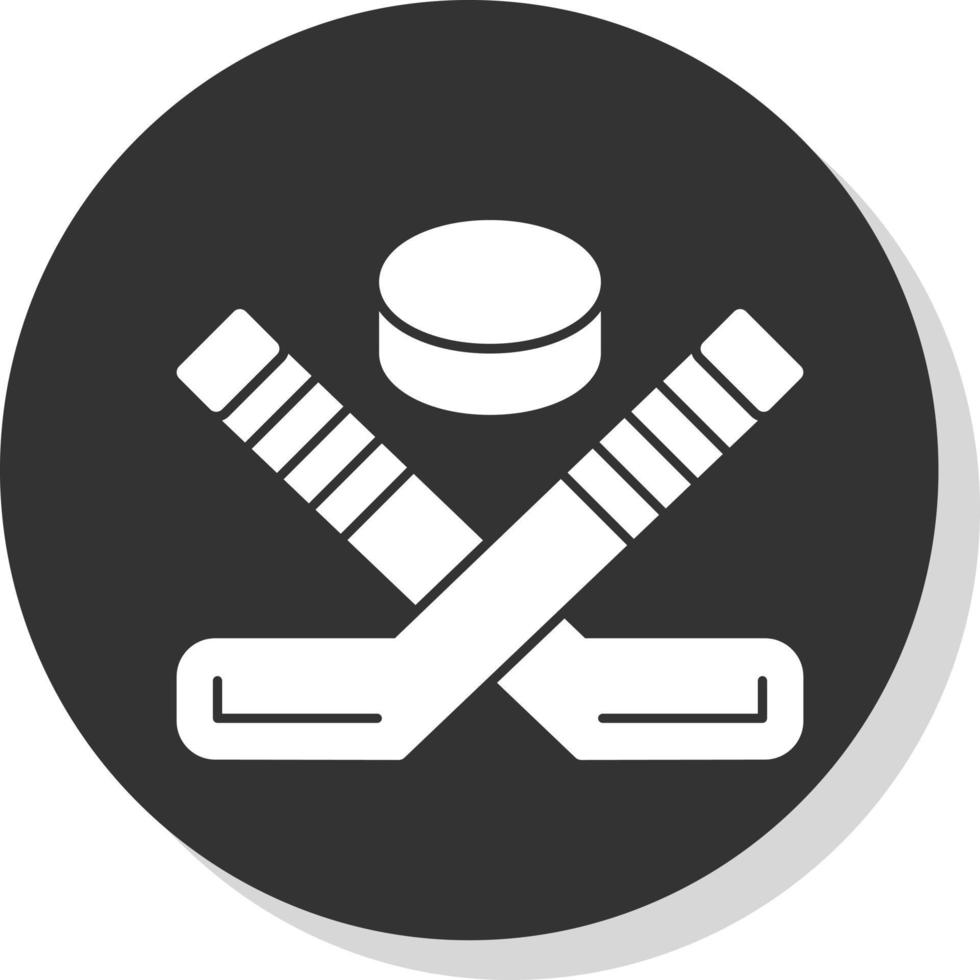 Ice Hockey Vector Icon Design