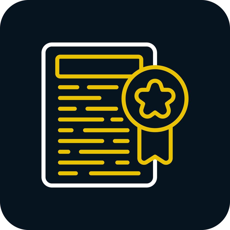 Certificate Vector Icon Design