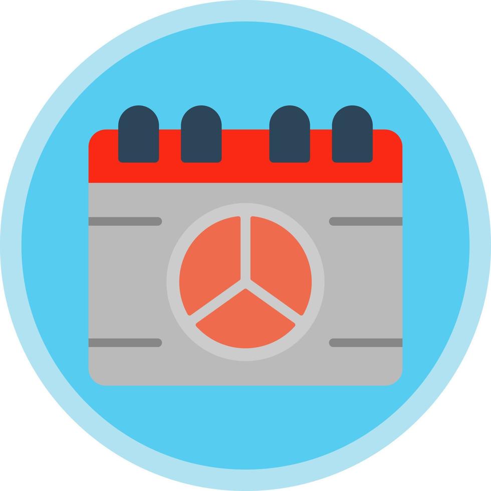 Peace Calendar Vector Icon Design