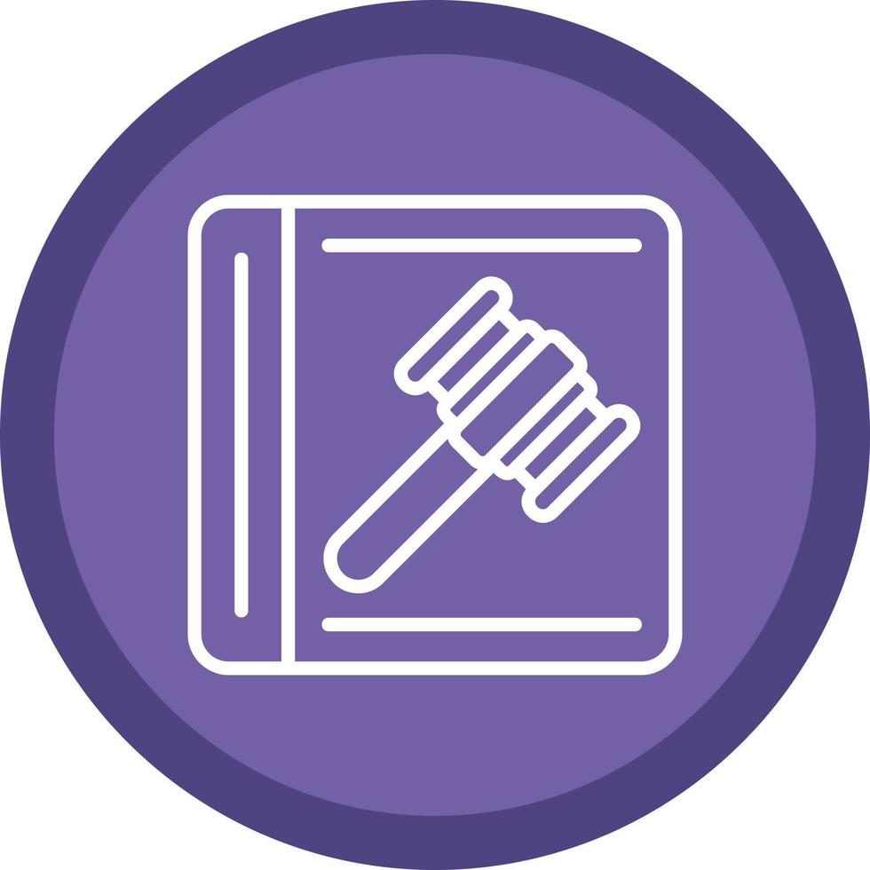 Law In Order Vector Icon Design