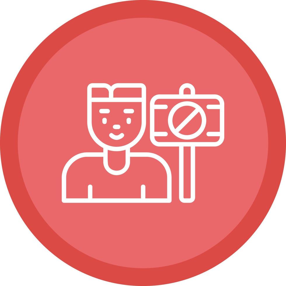 Protester Vector Icon Design
