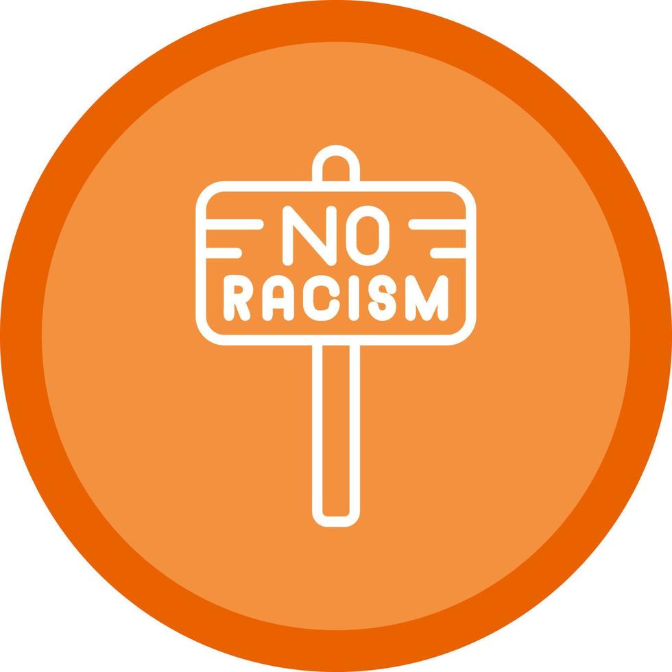 No Racism Vector Icon Design