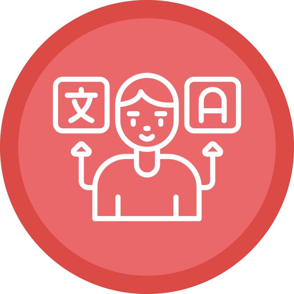 Translator Vector Icon Design