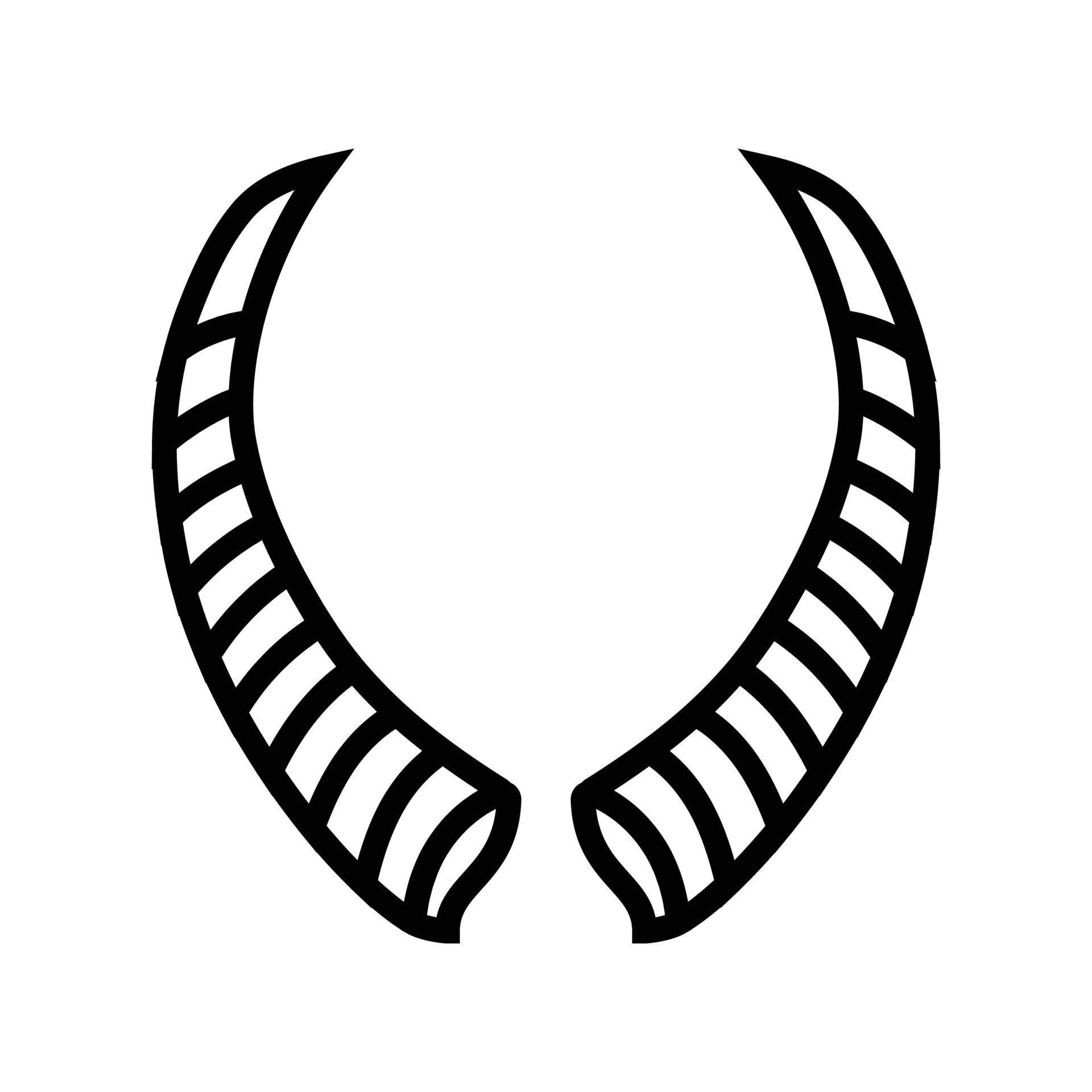 goat horn animal line icon vector illustration 21233947 Vector Art at Vecteezy