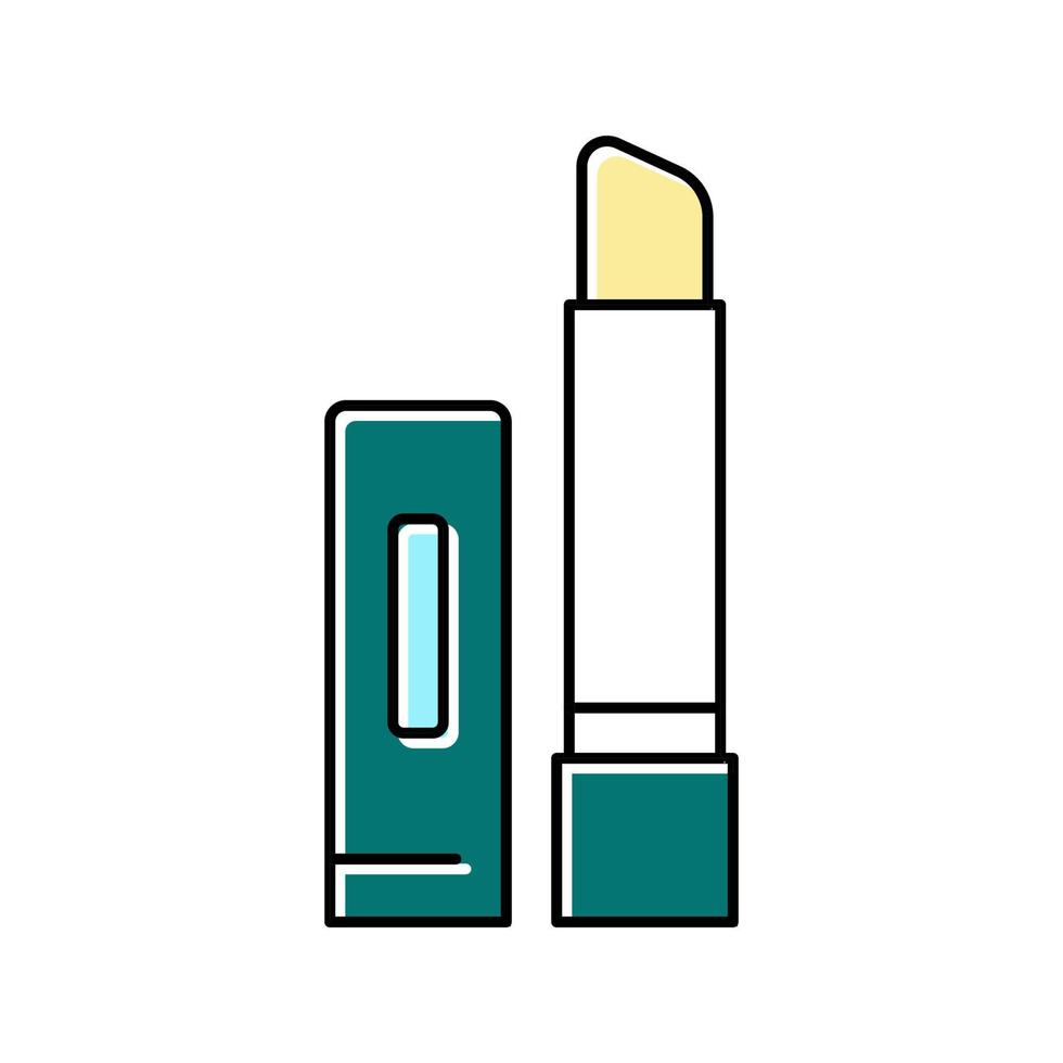moisturizing lip balm stick, lipstick cosmetic color icon vector