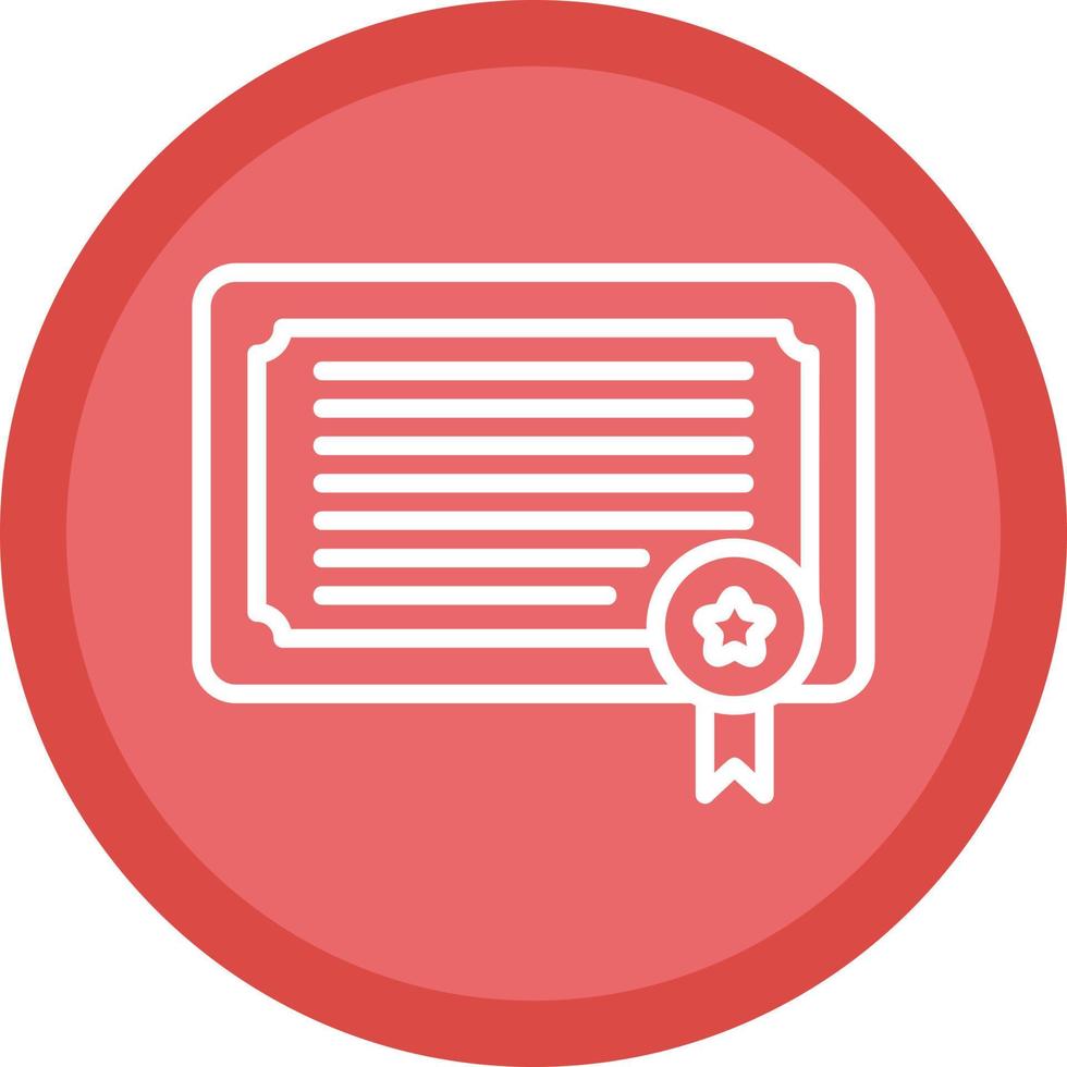 Certificate Vector Icon Design