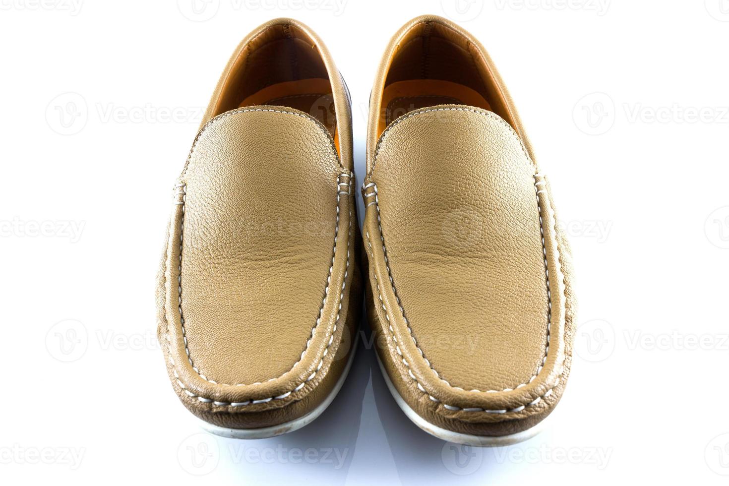 Men's classic leather brow shoes photo