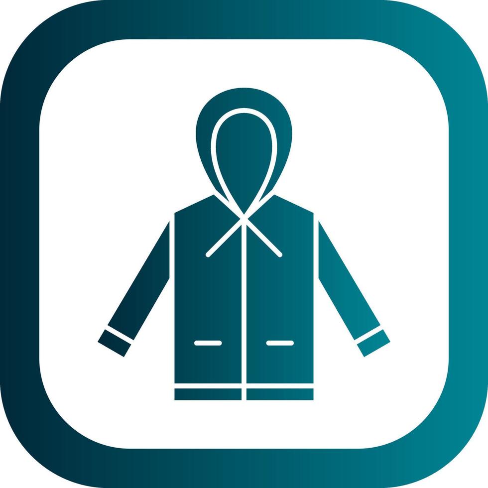Raincoat Vector Icon Design