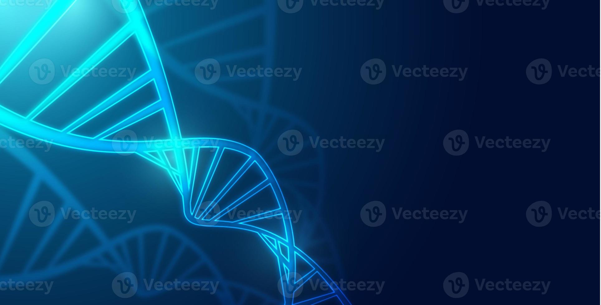 Healthcare and medical science technology with wireframe DNA. analysis of chromosomal DNA genetic. concepts and ideas for healthcare technology, innovation medicine, health, science and research. photo