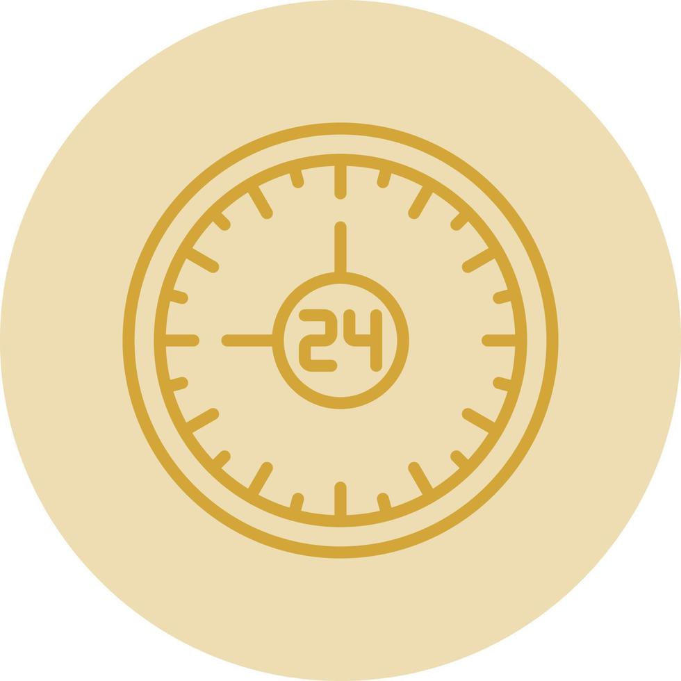 diseño de icono de vector de 24 horas