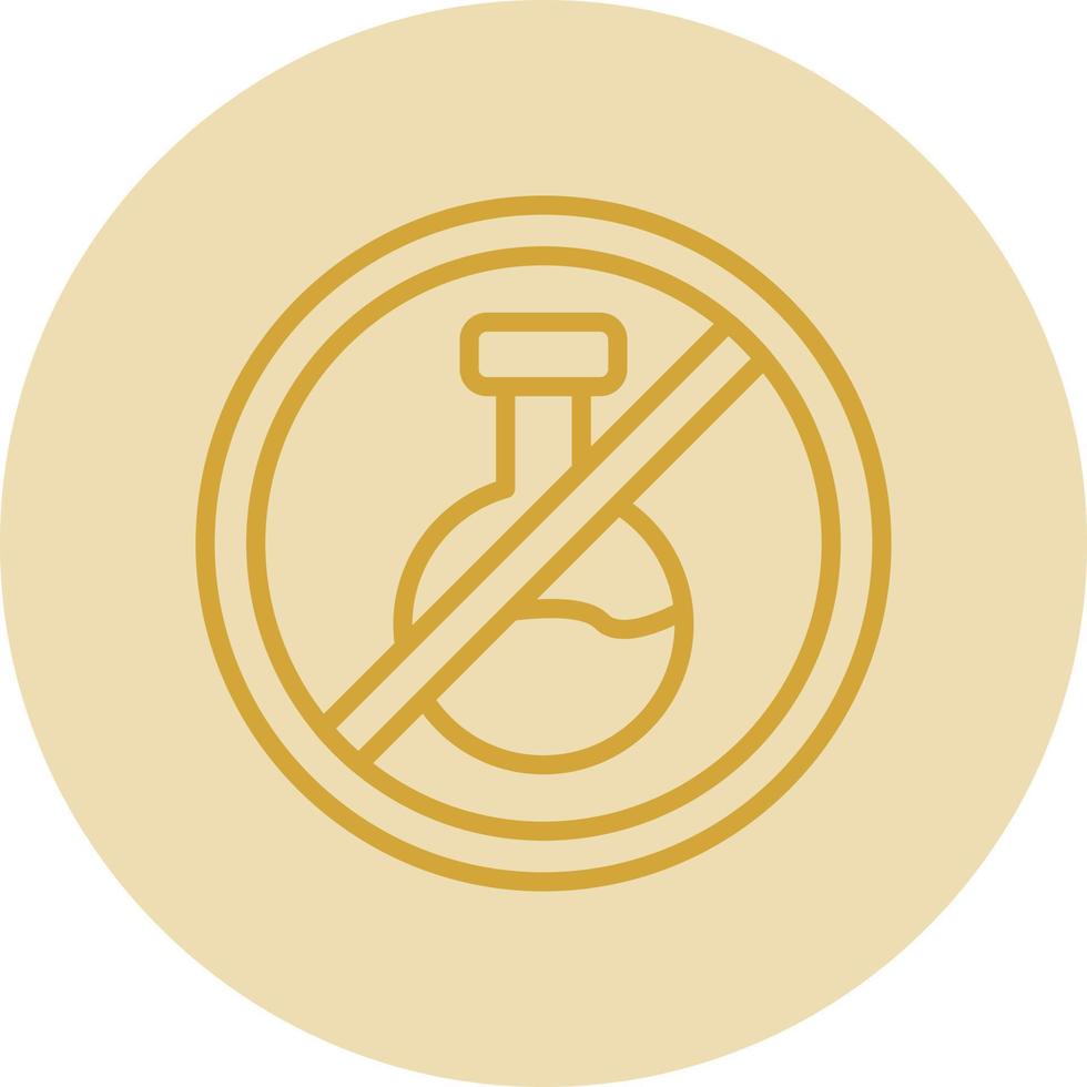 No Chemical Vector Icon Design