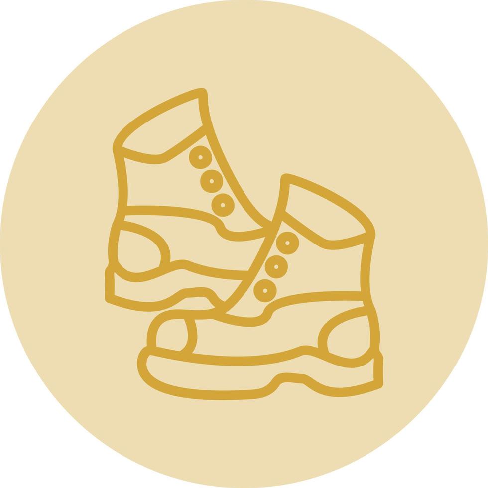 diseño de icono de vector de botas