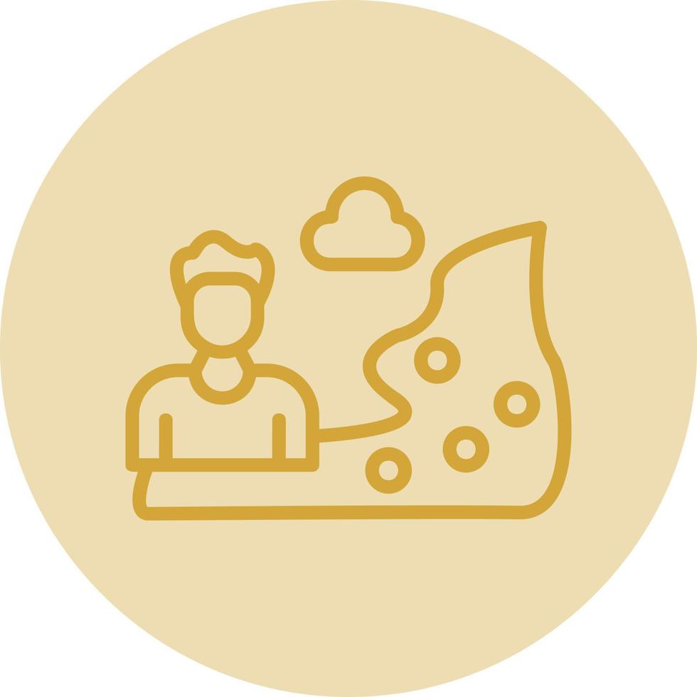 Hiker Vector Icon Design