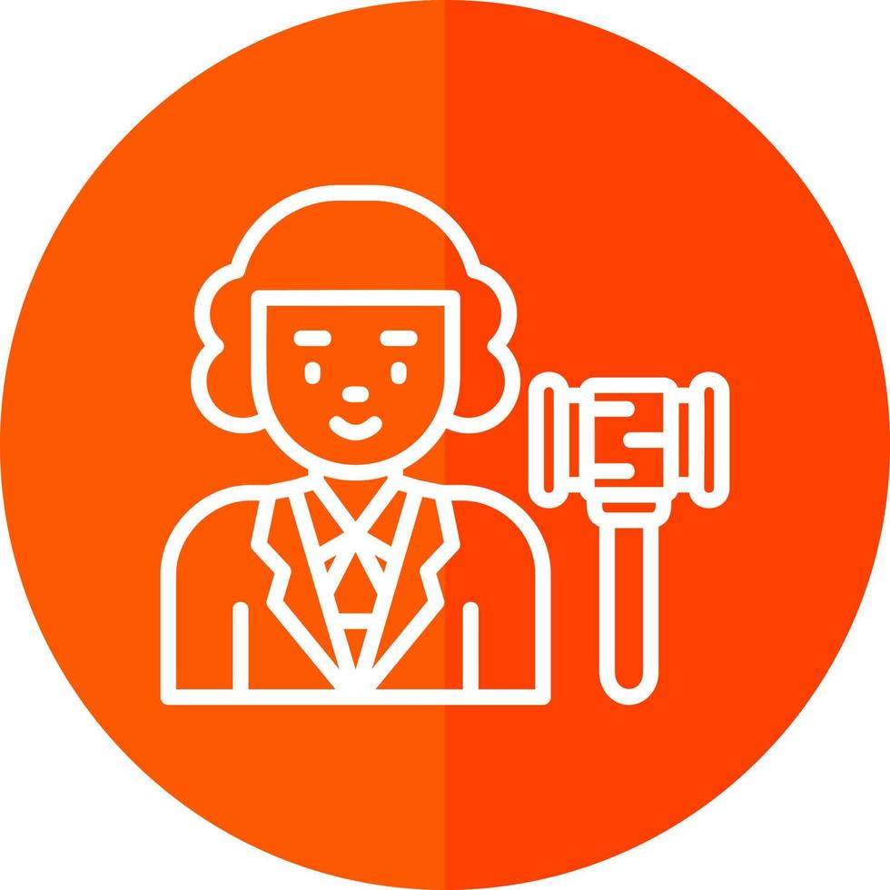 Judge Vector Icon Design