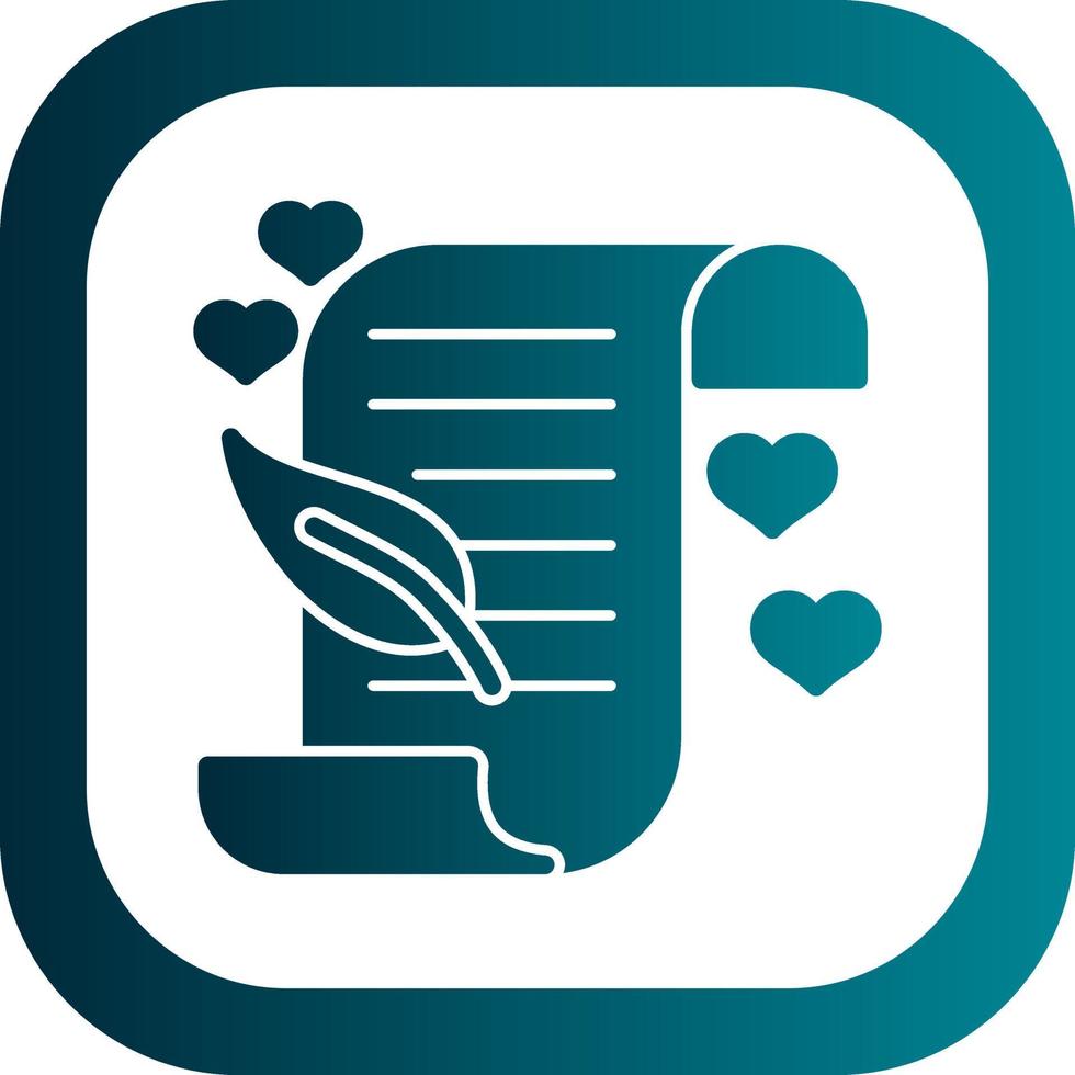 Poem Vector Icon Design