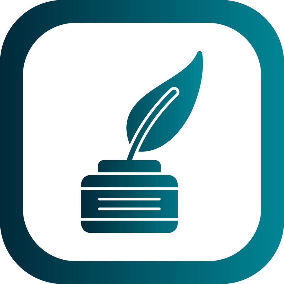 Feather Pen Vector Icon Design