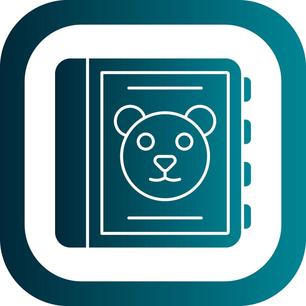 Childrens Book Vector Icon Design