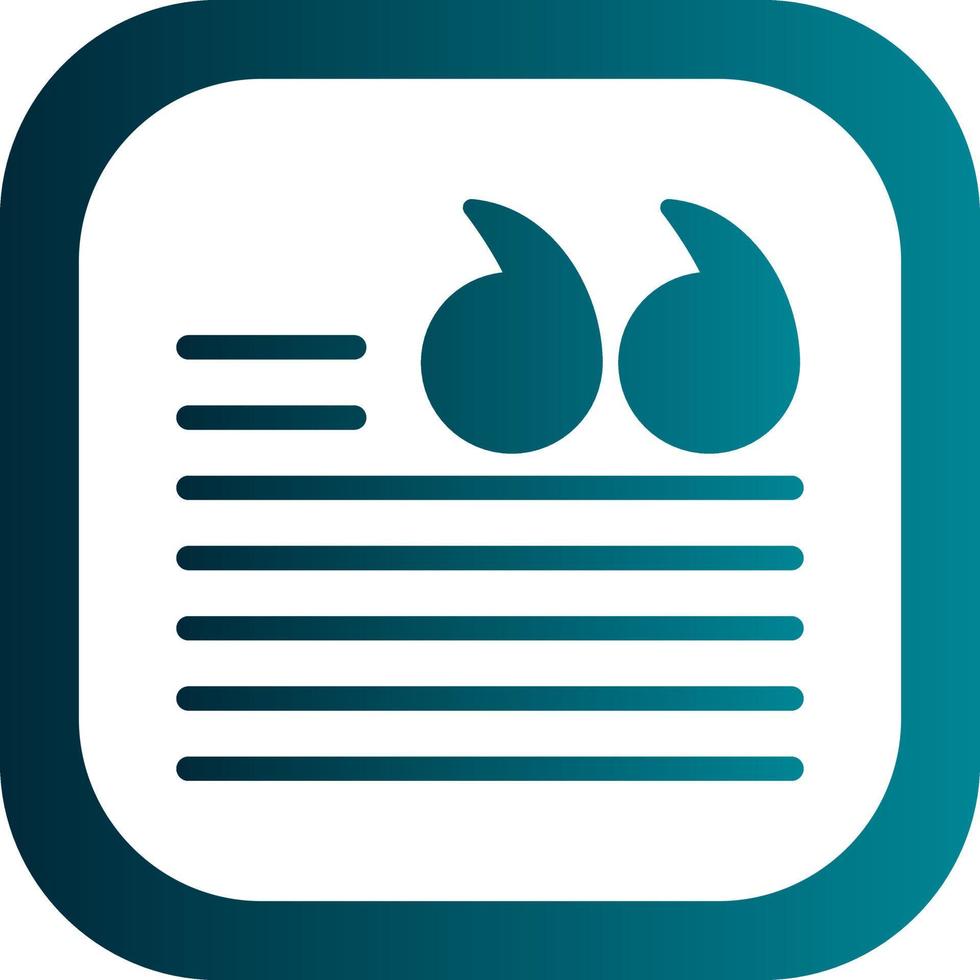 Quotation Vector Icon Design