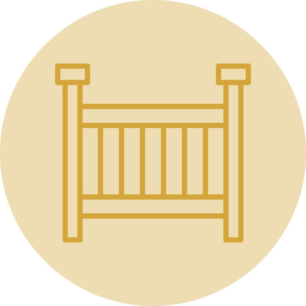 Crib Vector Icon Design