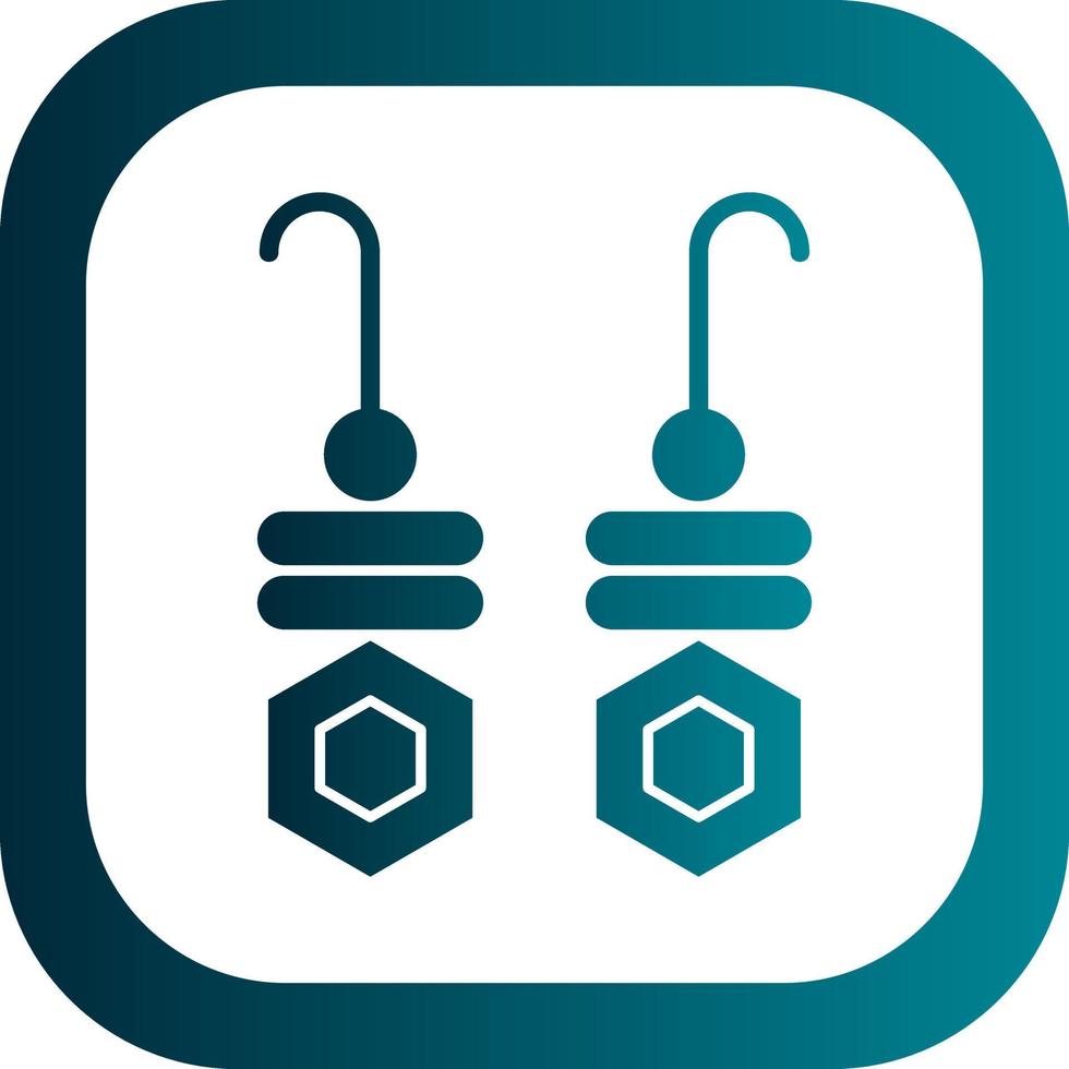 Earrings Vector Icon Design