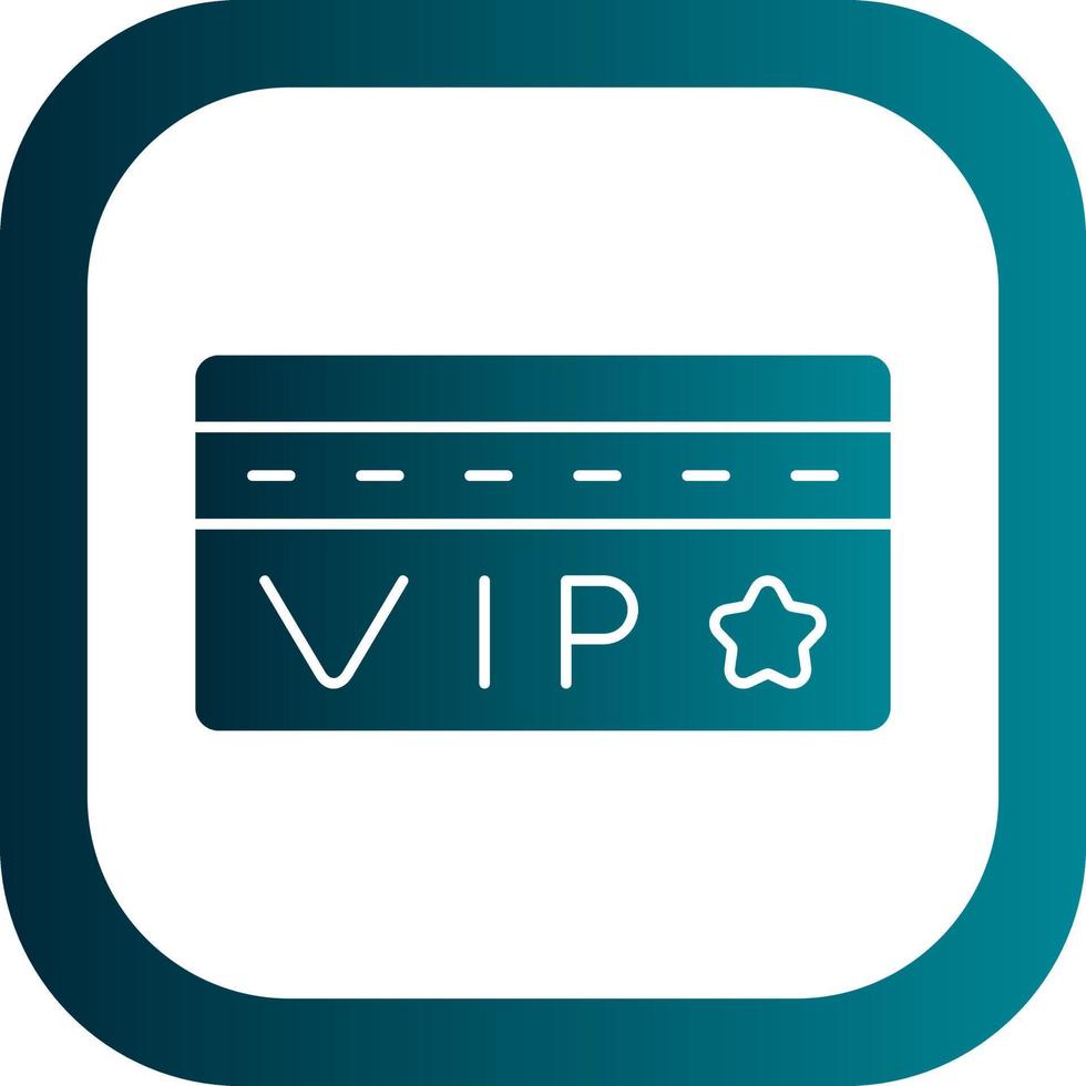 Vip Card Vector Icon Design