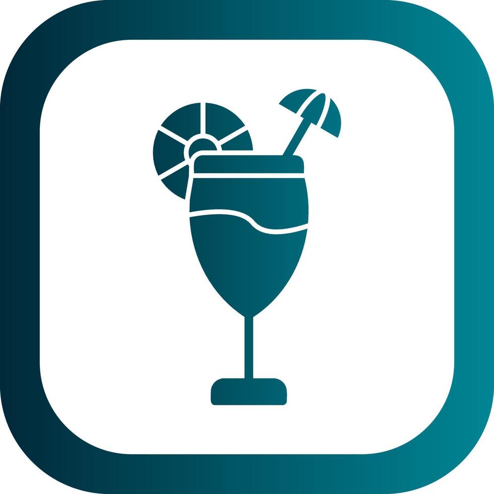 Cocktail Vector Icon Design