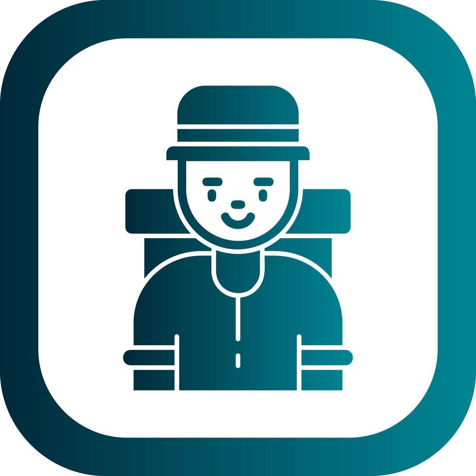 Traveller Vector Icon Design