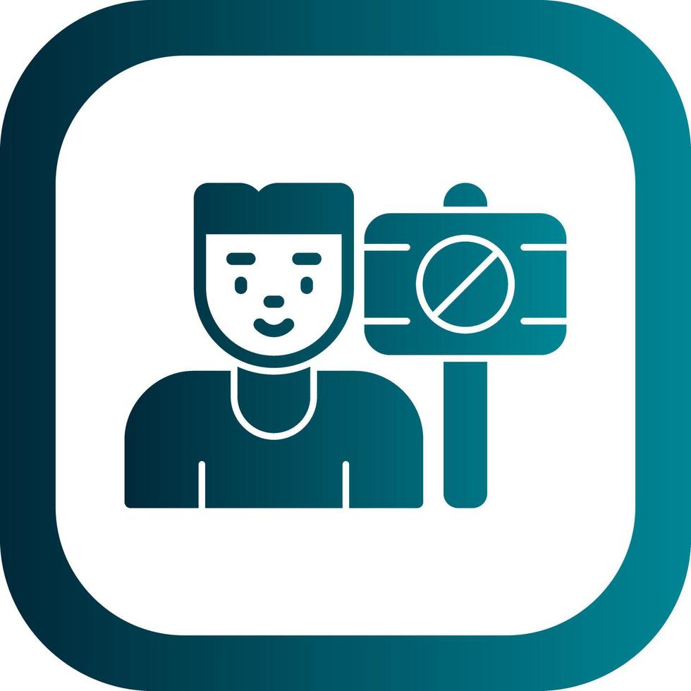Protester Vector Icon Design