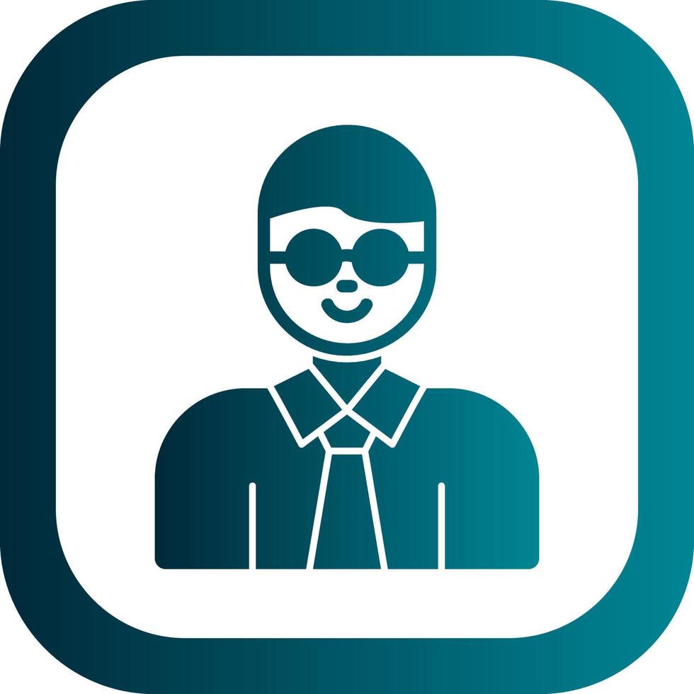 Professor Vector Icon Design