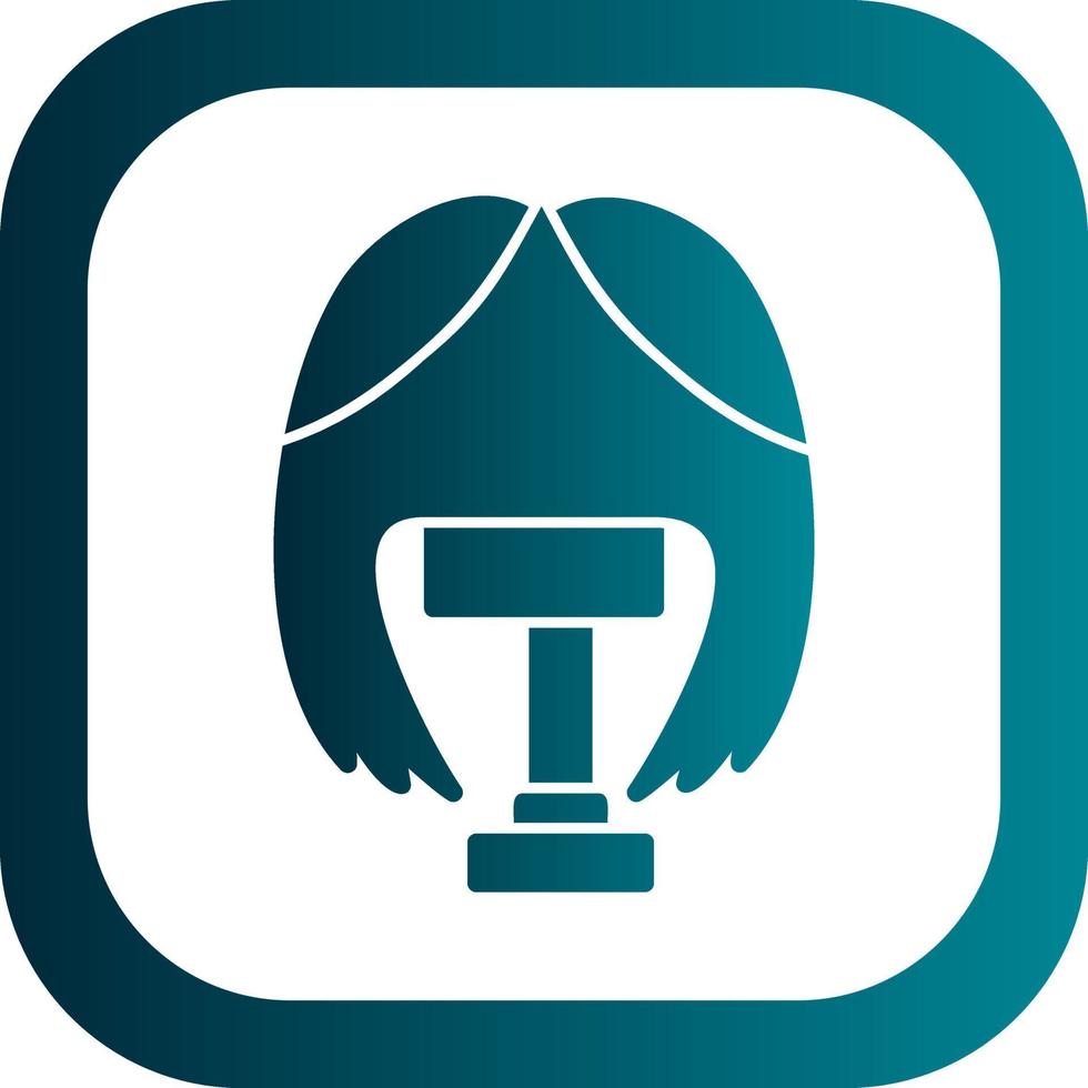 Wig Vector Icon Design