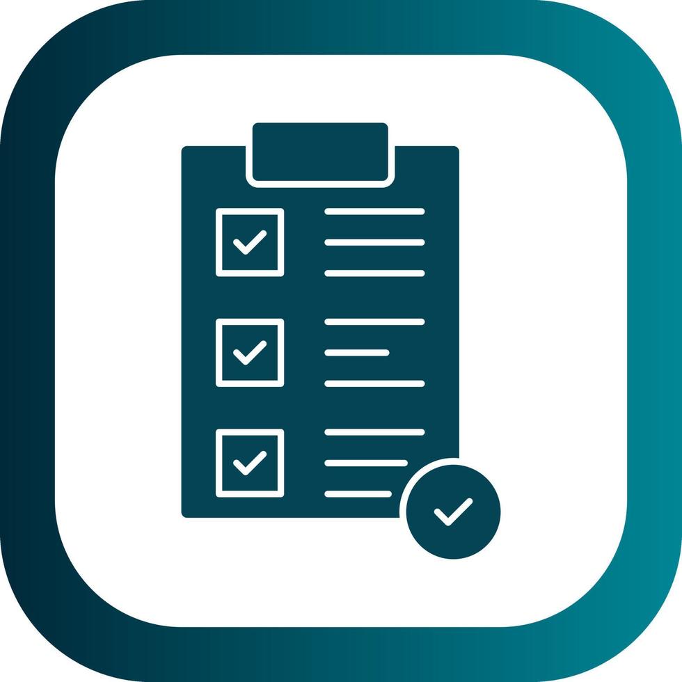 Completed Task Vector Icon Design