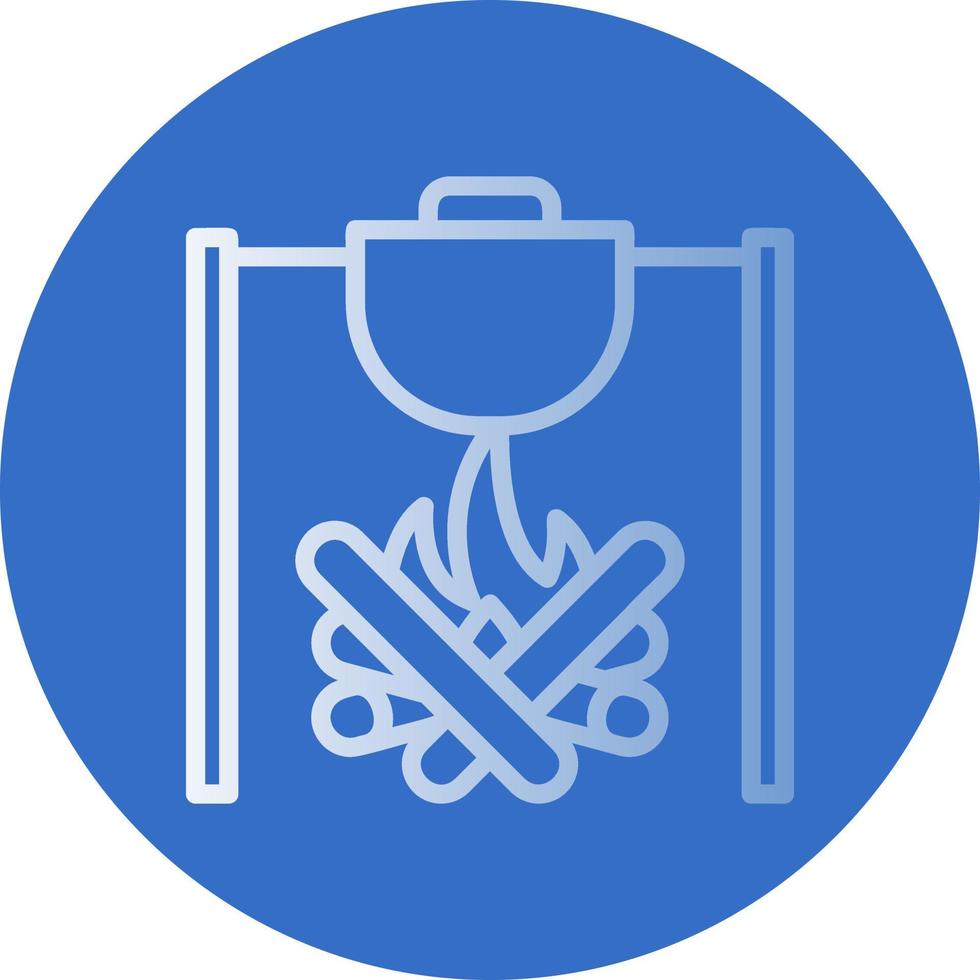 Outdoor Meal Vector Icon Design