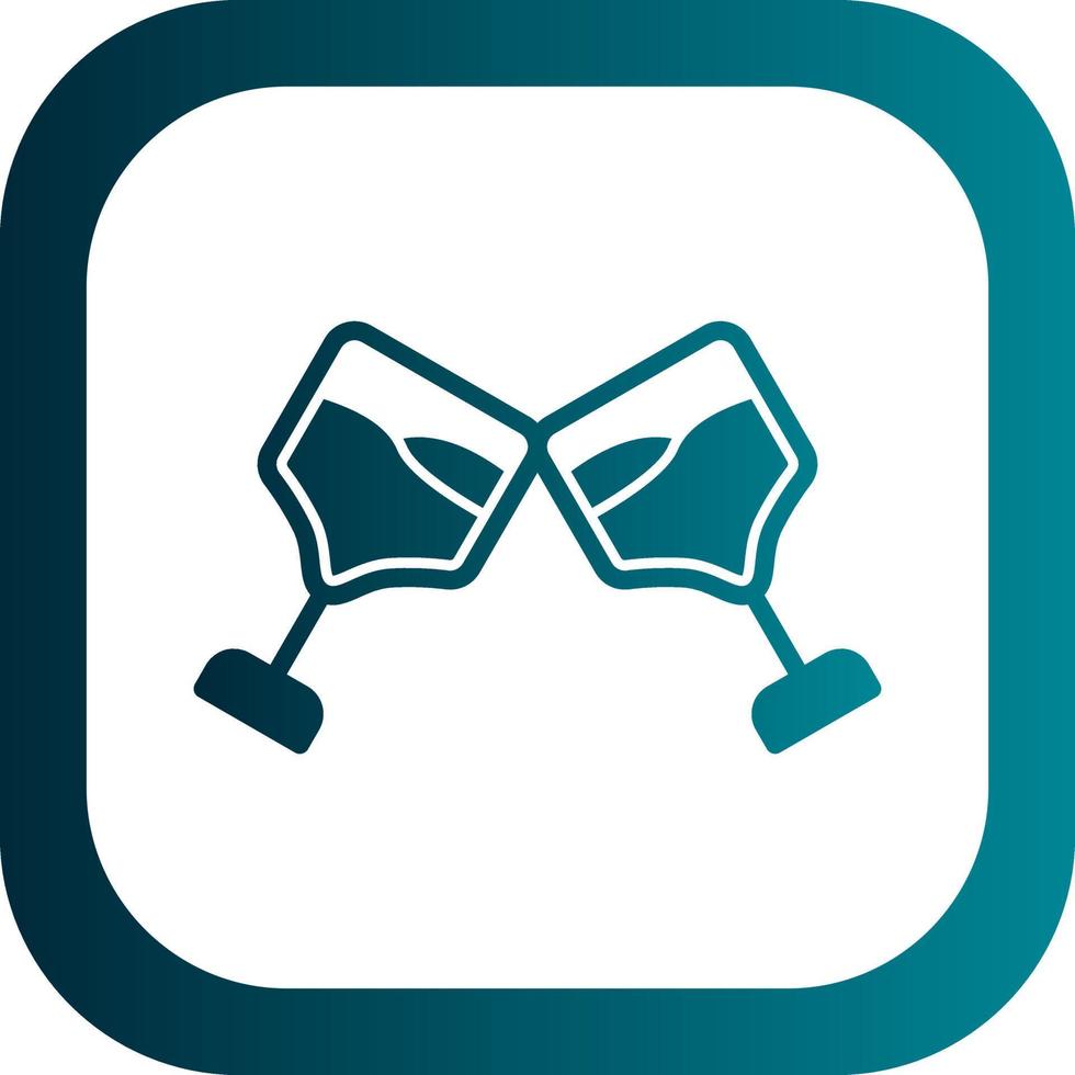 Champagne Glass Vector Icon Design