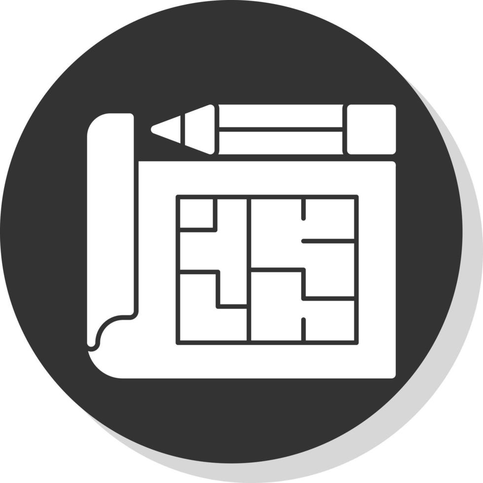 Building Plan Vector Icon Design