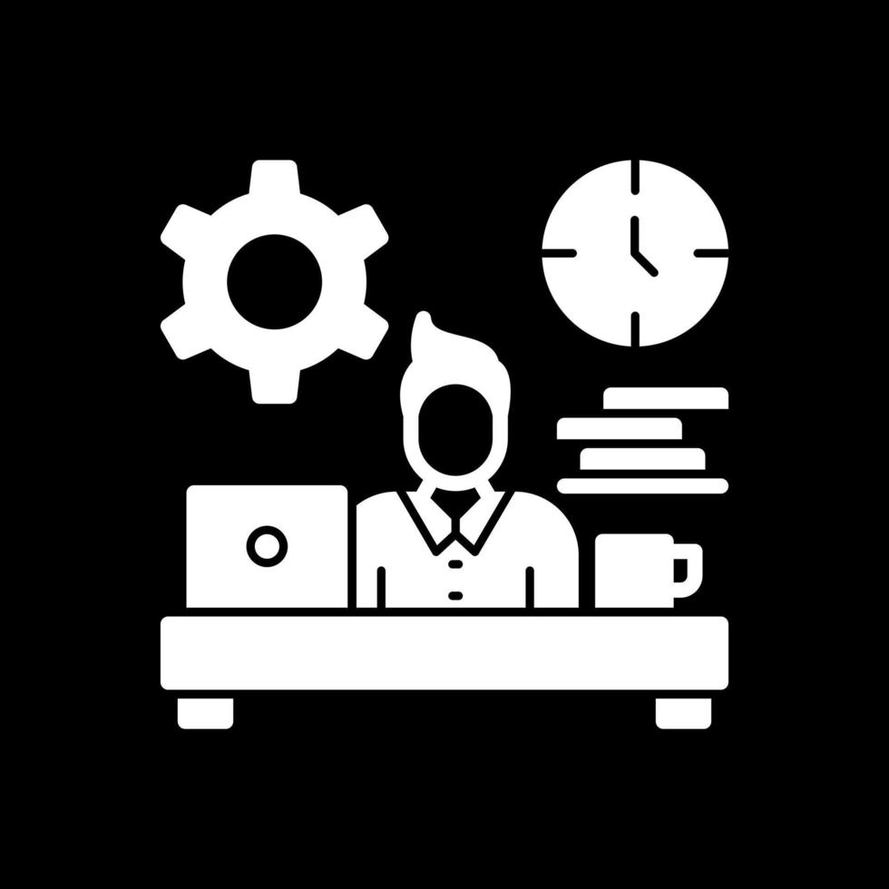 Workaholic Vector Icon Design