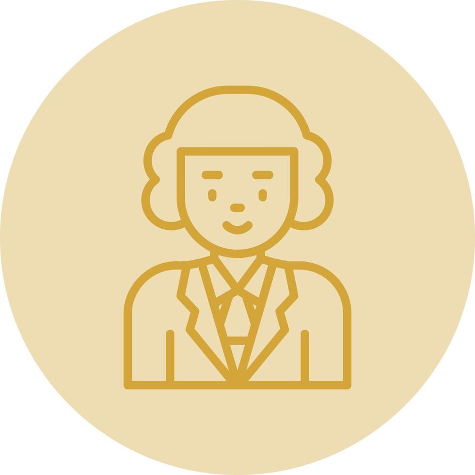Judge Vector Icon Design