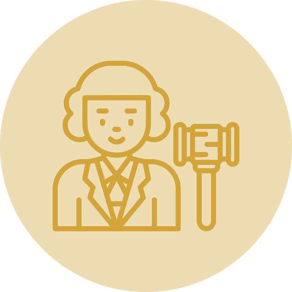 Judge Vector Icon Design