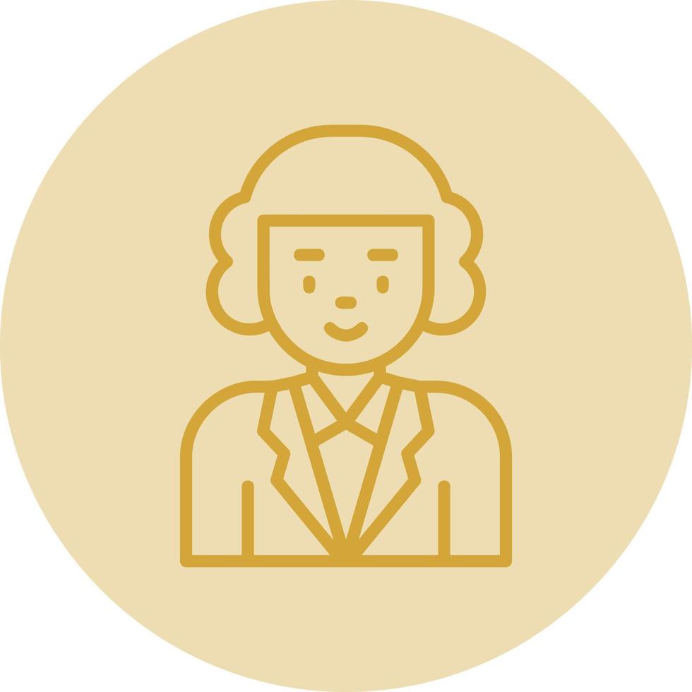Judge Vector Icon Design