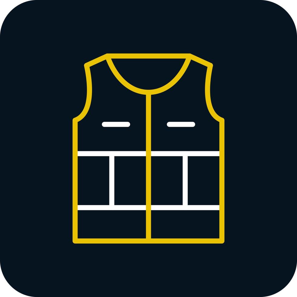 Life Jacket Vector Icon Design