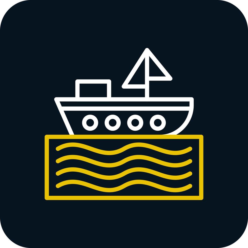 diseño de icono de vector de barco