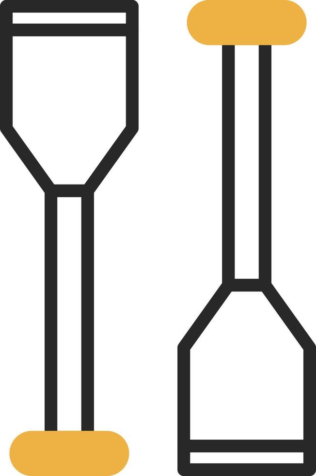 Oars Vector Icon Design