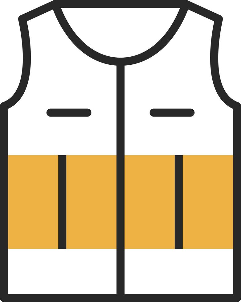 Life Jacket Vector Icon Design