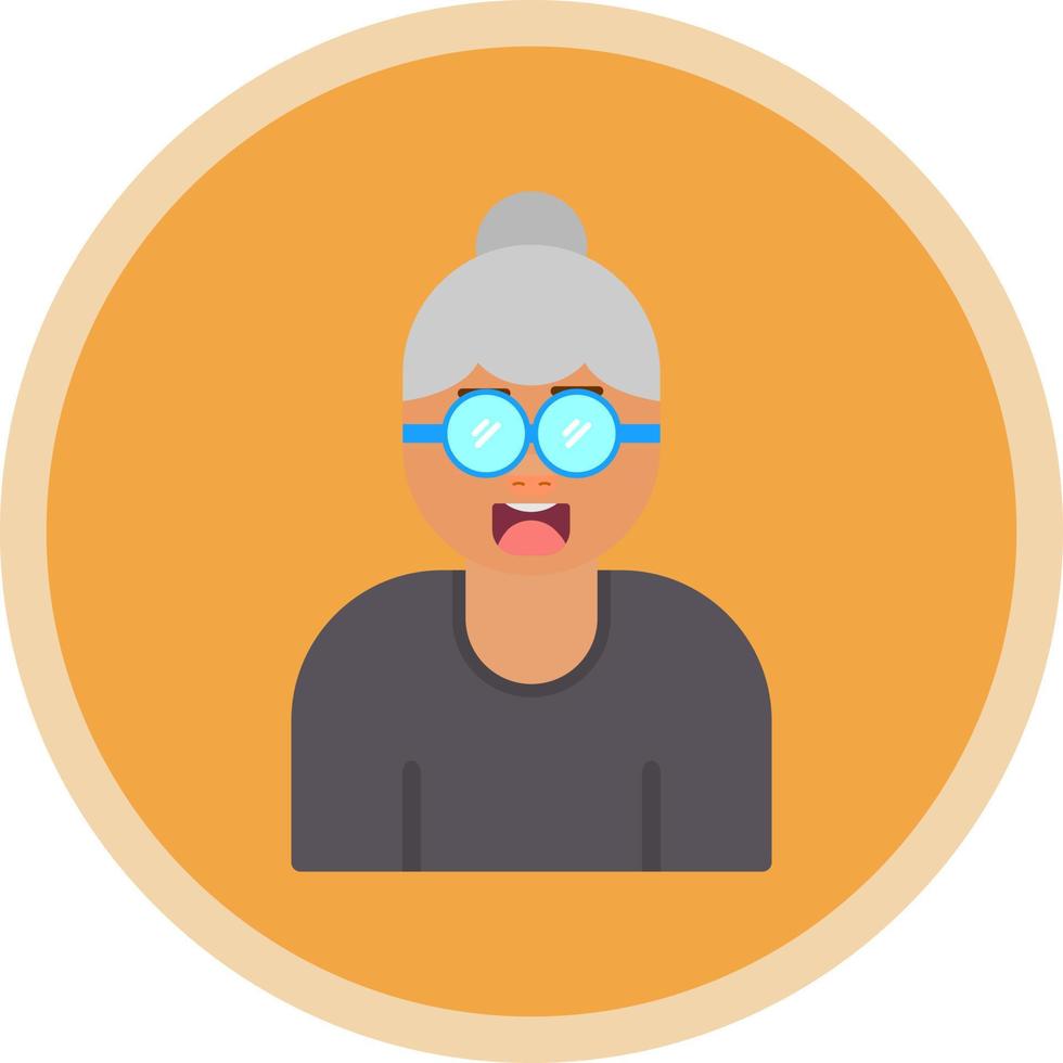 Grandmother Vector Icon Design