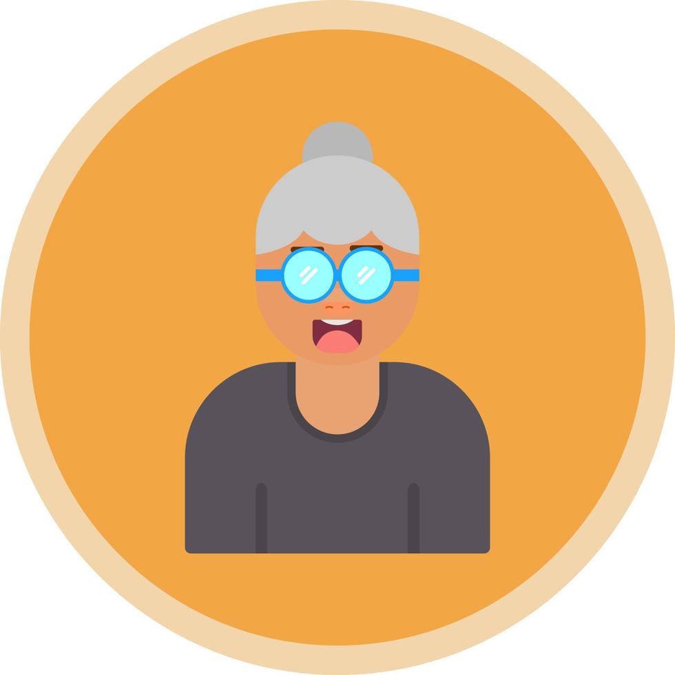 diseño de icono de vector de abuela