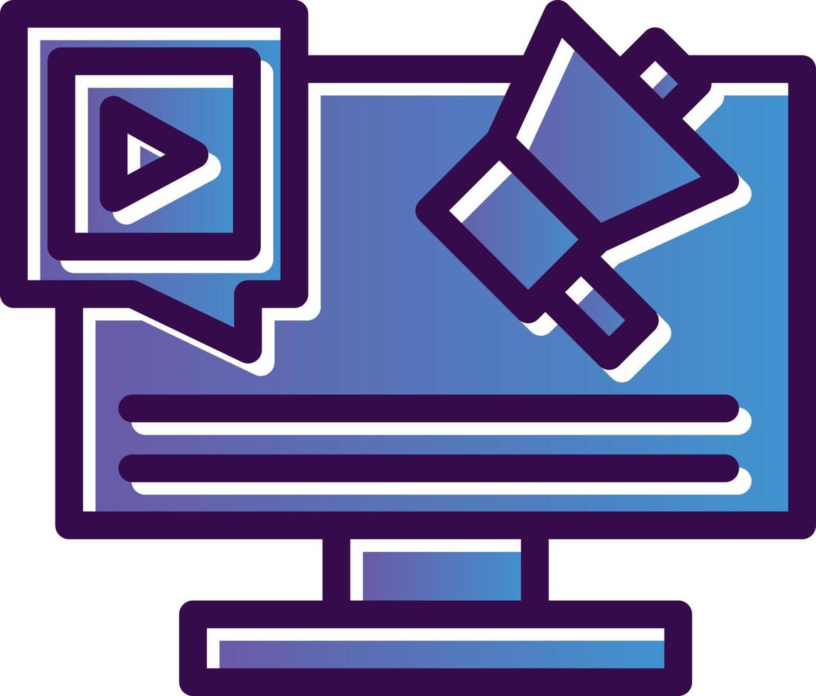 Social Marketing Vector Icon Design