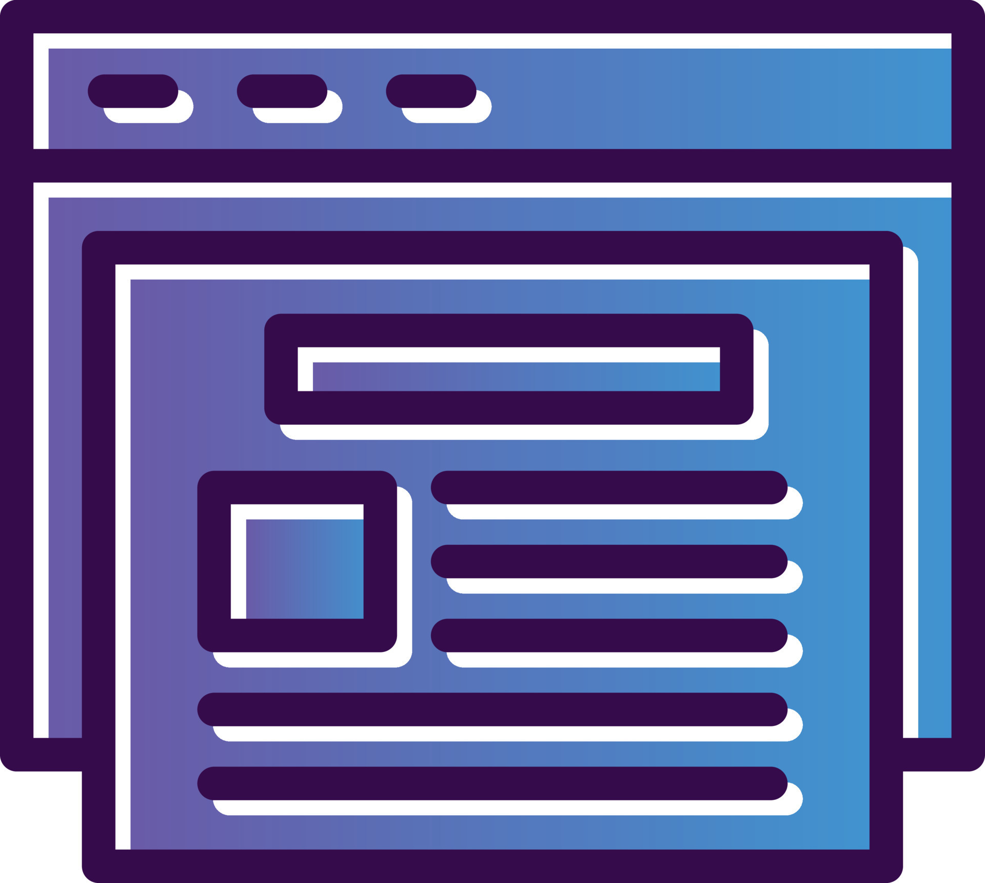 News Feed Vector Icon Design 21236763 Vector Art at Vecteezy