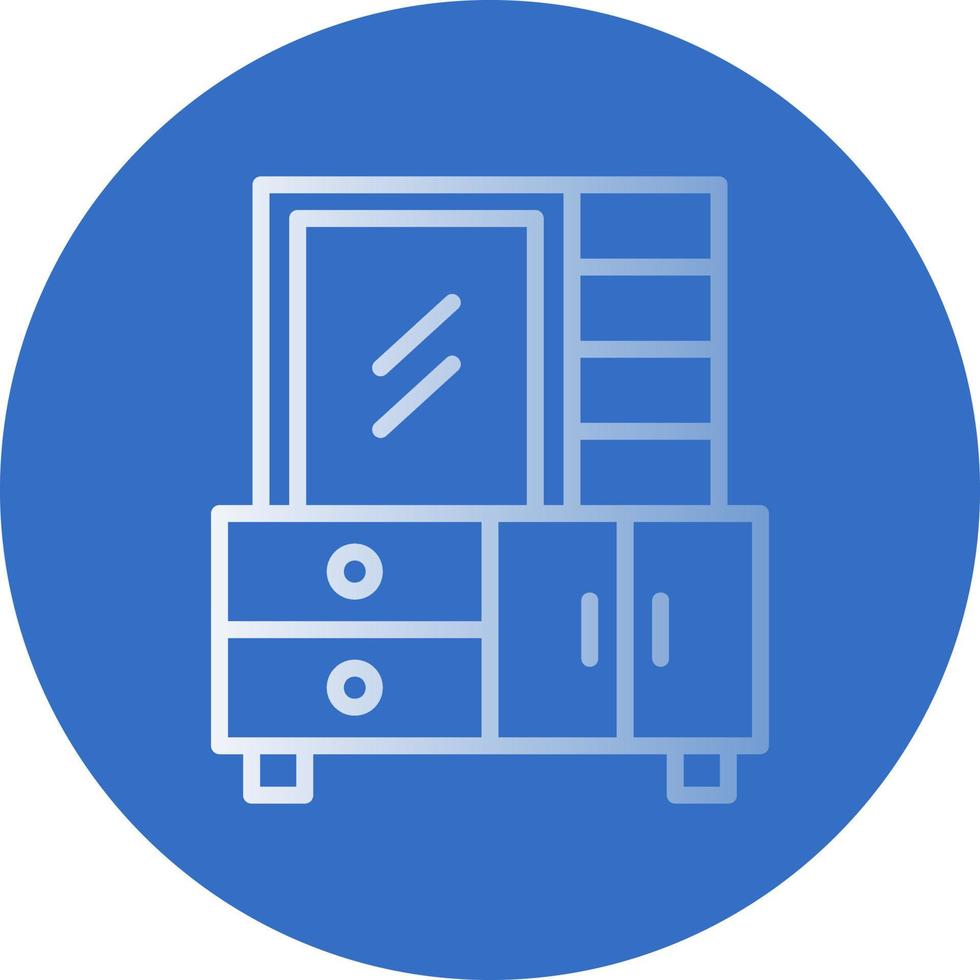 Dressing Table Vector Icon Design