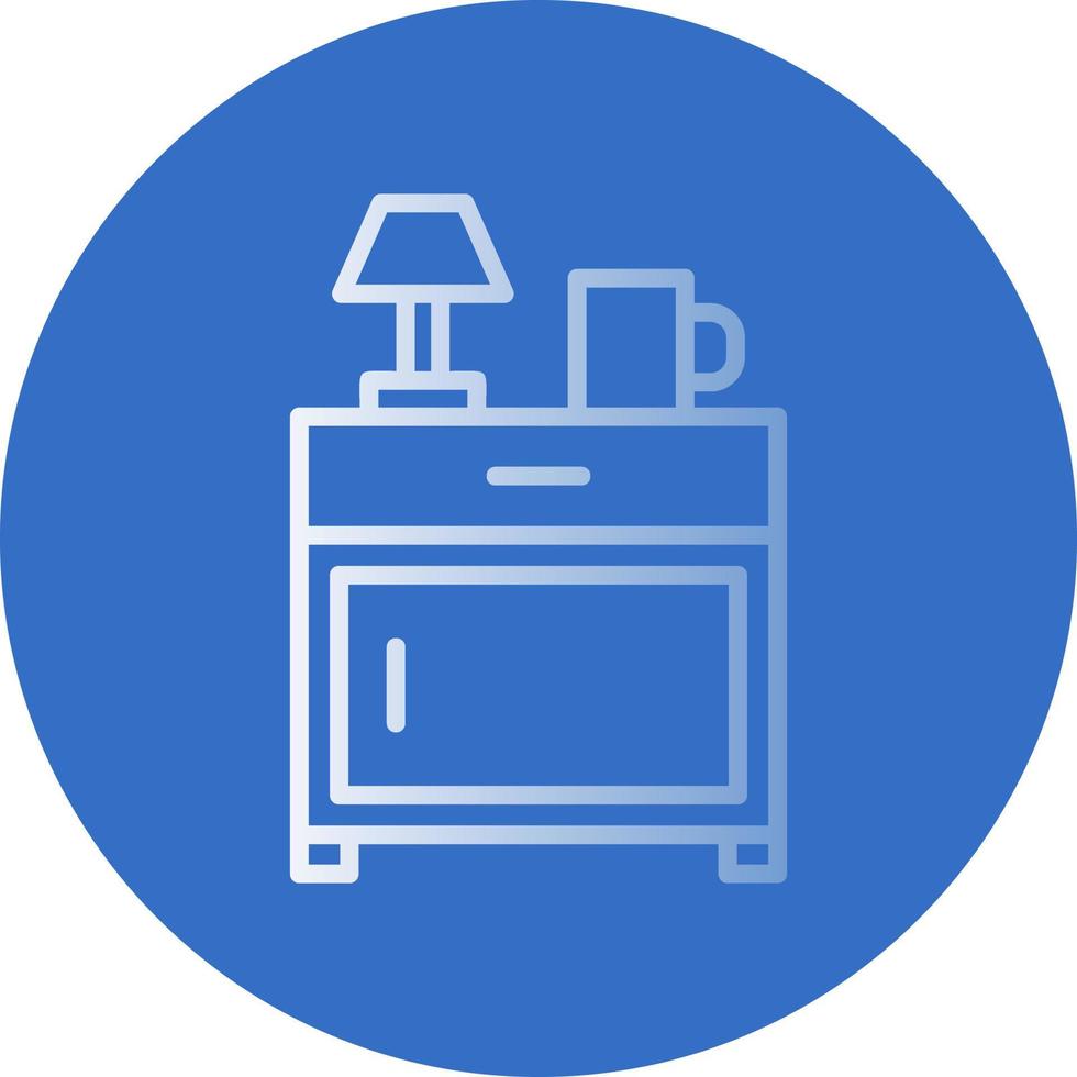 Bedside Table Vector Icon Design
