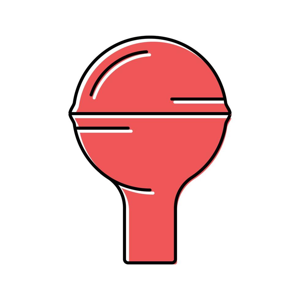 dropper bulb chemical glassware lab color icon vector illustration