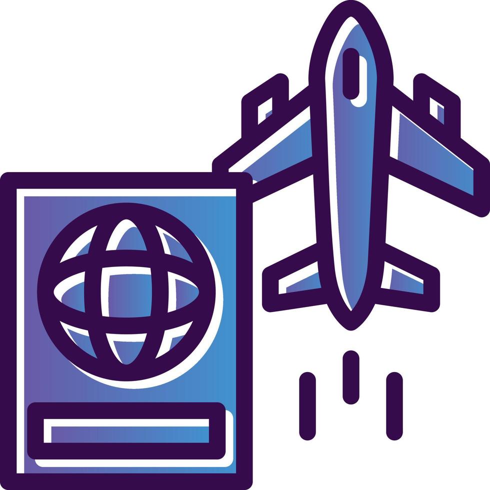 International Flights Vector Icon Design